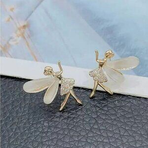 Enchanting Angel and Elf stud earrings